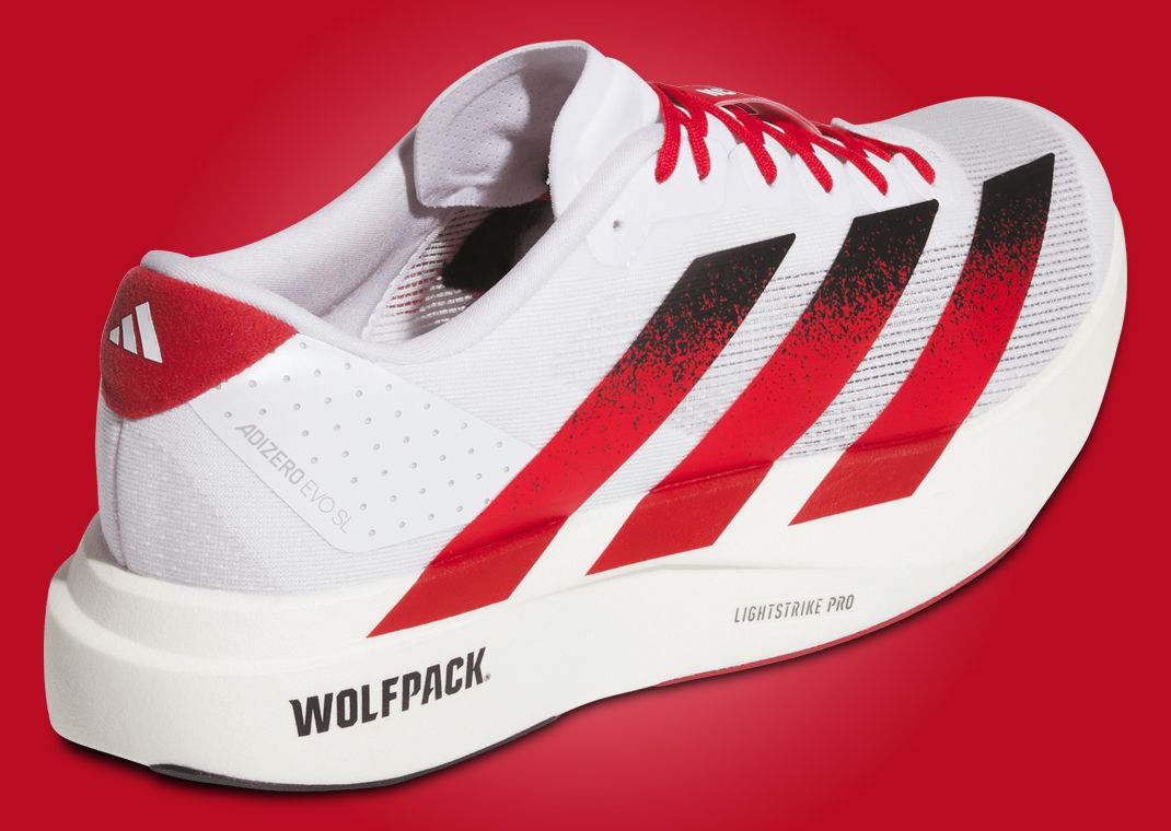 adidas Adizero Evo SL NC State Heel Angle
