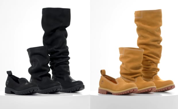 Timberland Tapped Telfar for an Insane Pack of Thigh High Boots