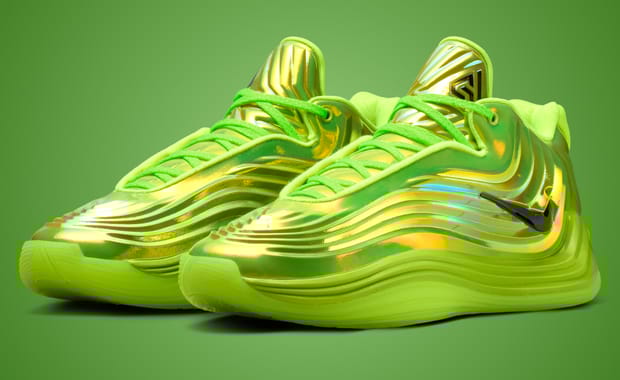 Nike Adds Wings to the Metallic Green Giannis Freak 7 All-Star Warning Label