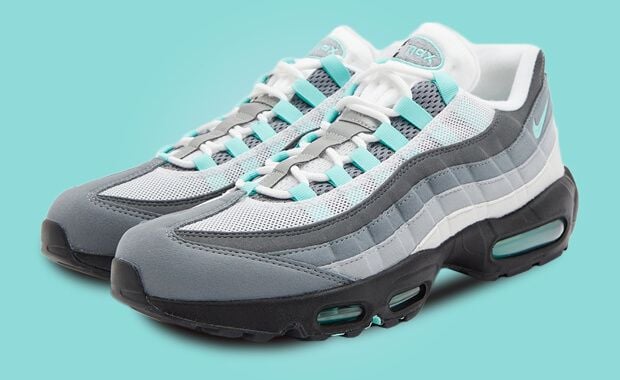 Hyper Turquoise Highlights This Grey Shaded Nike Air Max 95