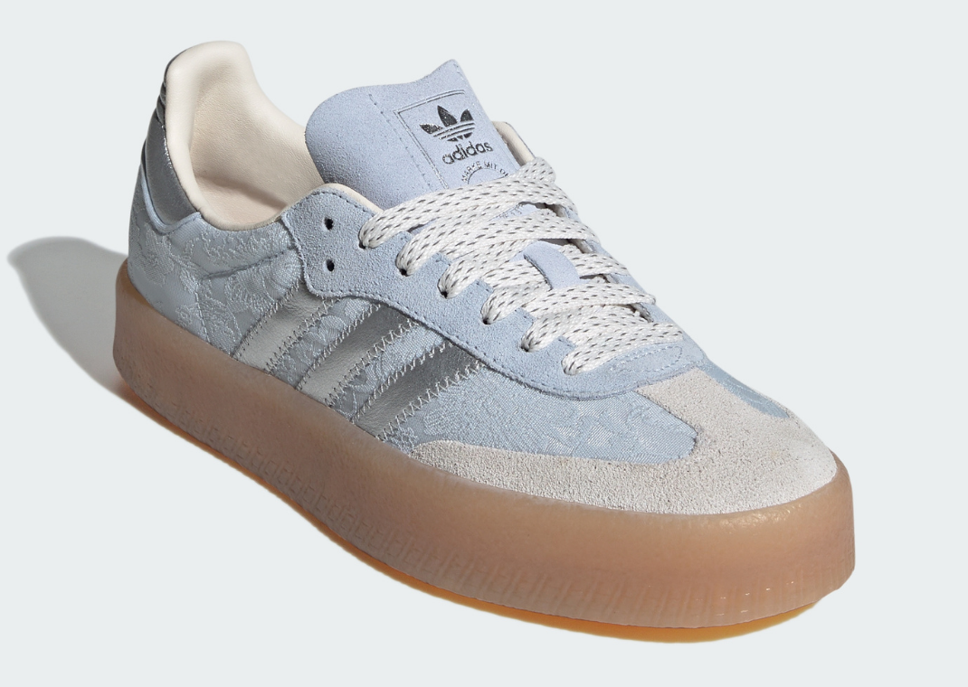 Liberty London x adidas Sambae Delft Blue (W) - Angle
