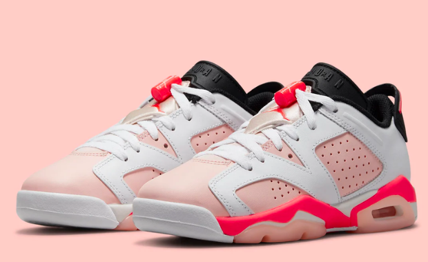 Pink Hues Cover This Kids Air Jordan 6 Retro Low