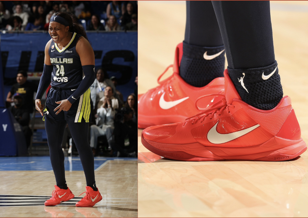 Arike Ogunbowale Nike Kobe 5 Protro Red PE
