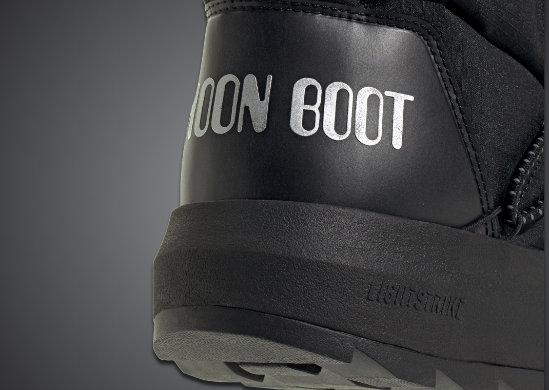 Moon Boot x adidas Ace Mid Core Black - Heel Detail