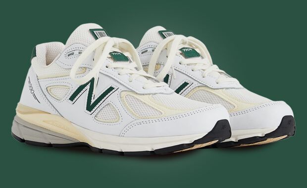 The New Balance 990v4 Made in USA White Green Releases September 7