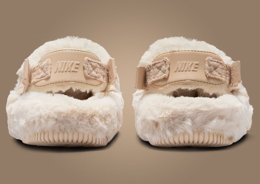 The Nike Calm Mule Fur Sanddrift Releases October 2024