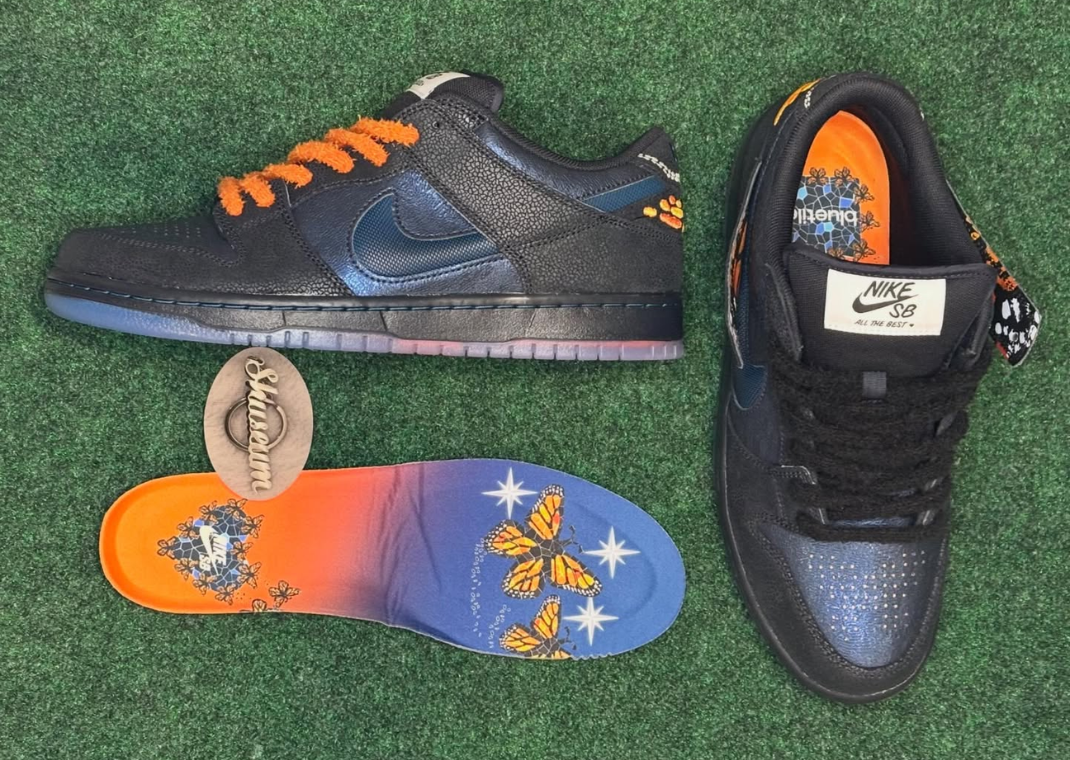 Bluetile Skateshop x Nike SB Dunk Low Monarch Sample