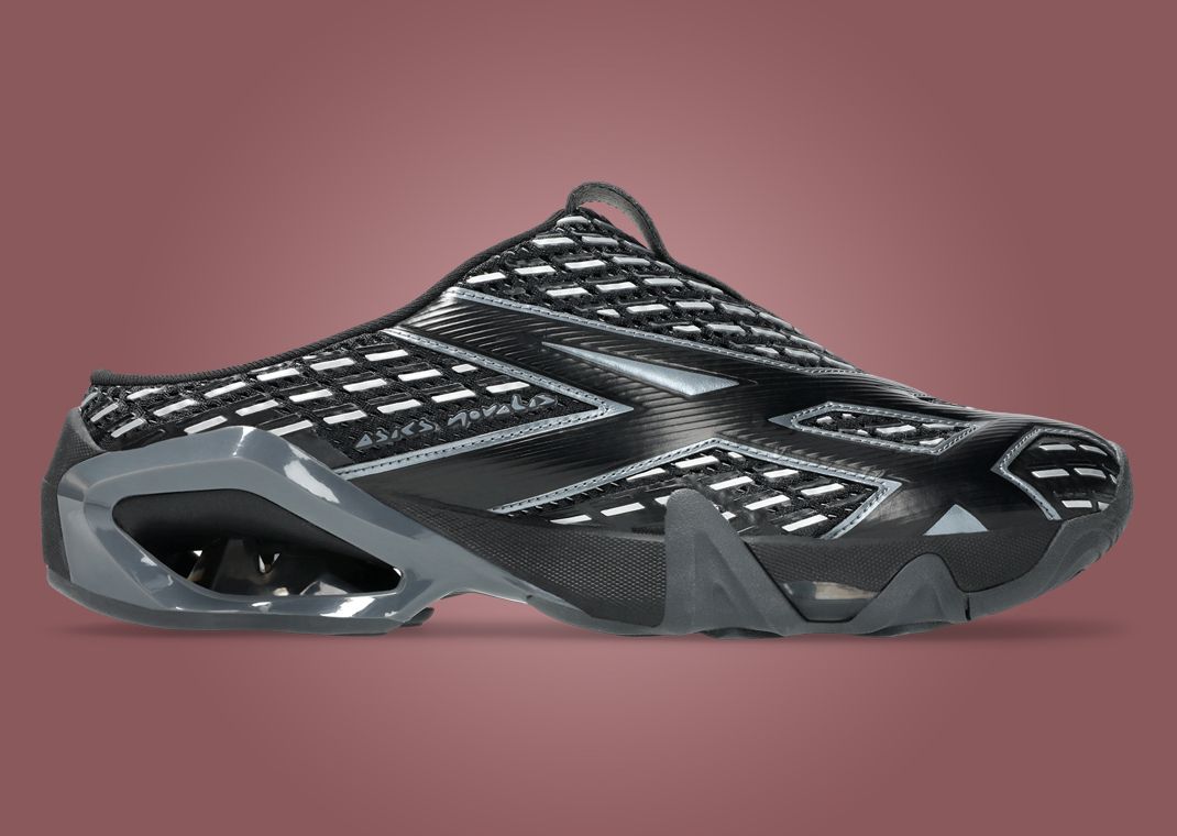 Kiko Kostadinov x Asics Novalis Gel-Styrax Mule Black Silver Lateral