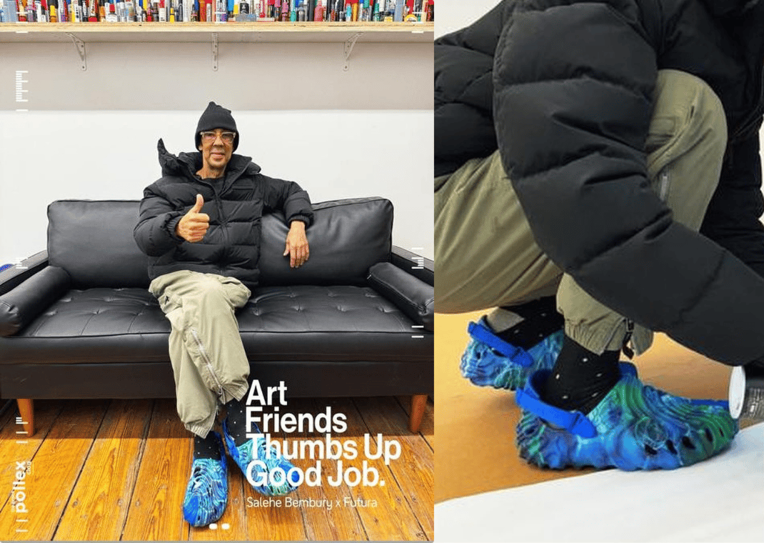 The Futura Laboratories x Salehe Bembury Crocs Pollex Clog