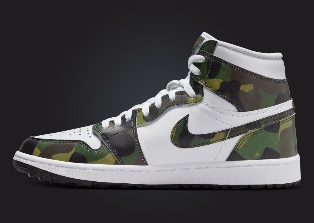 Official Images of the Jordan 1 High G “Camo” have surfaced