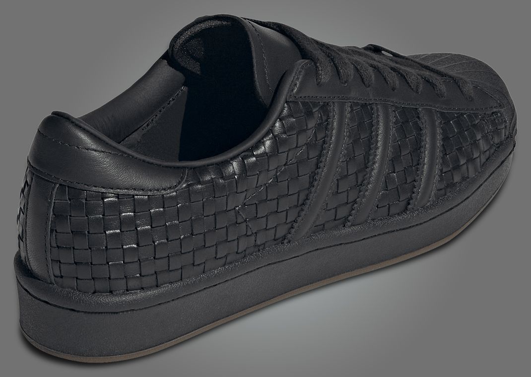 adidas Superstar Vintage Woven Black W Angle