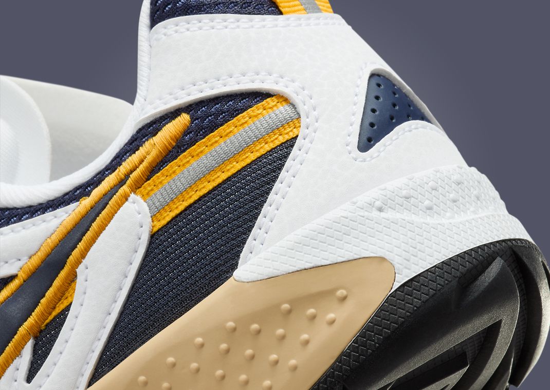 Nike Jam White Midnight Navy Gold Heel