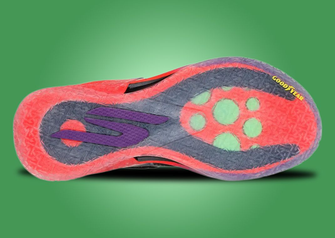 Skechers SKX Reign Black Purple Pink Outsole