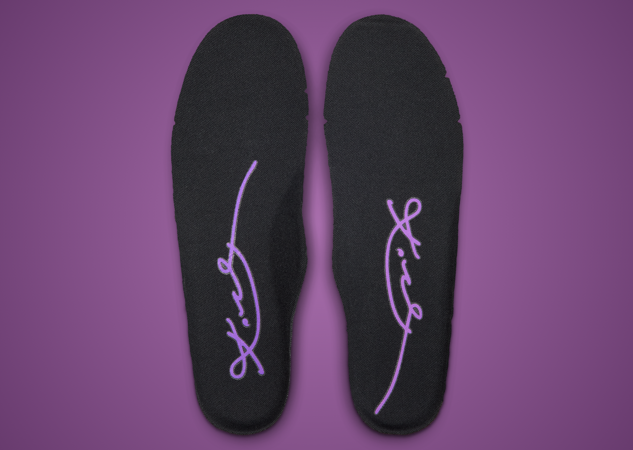 Nike Kobe Air Force 1 Low Black Purple Stardust insole