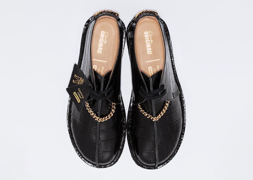 Martine Rose x Supreme x Clarks Originals Desert Trek Black Top