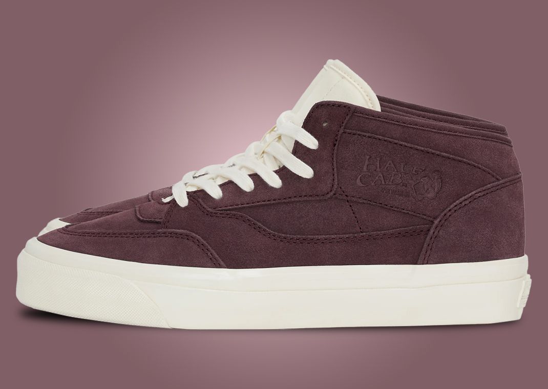 JJJJound x Vans Half-Cab Burgundy White Medial
