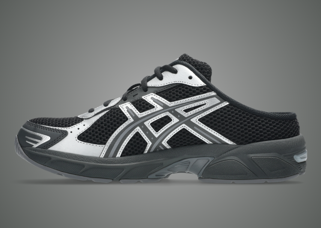 Asics Gel-1130 Mule Black Silver - Medial