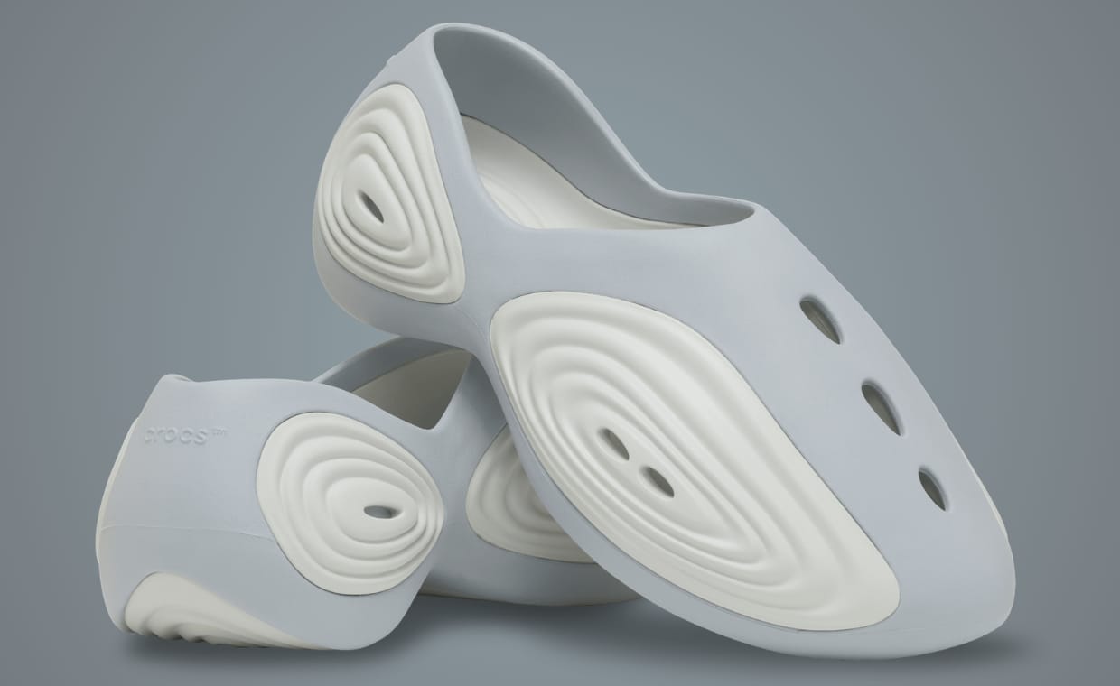 The Latest Crocs Ripple Colorway is a Mix of Steel Grey and Moonlight White