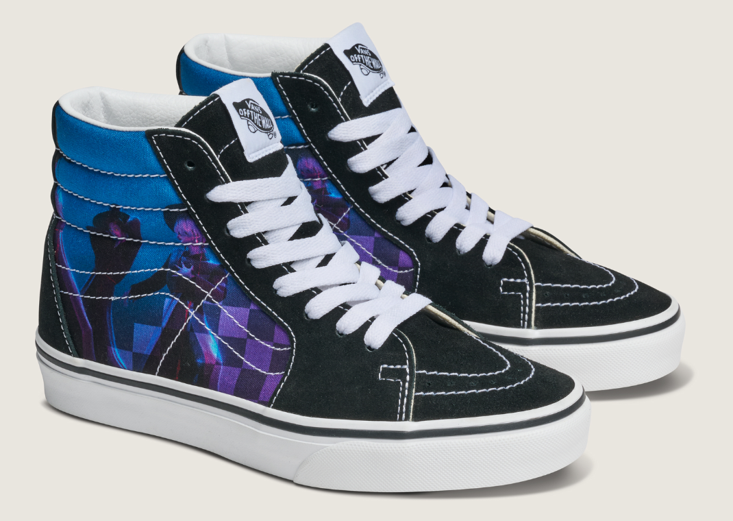 K-Pop Demon Hunters x Vans Sk8-Hi Black Multi-Color (GS) - Angle