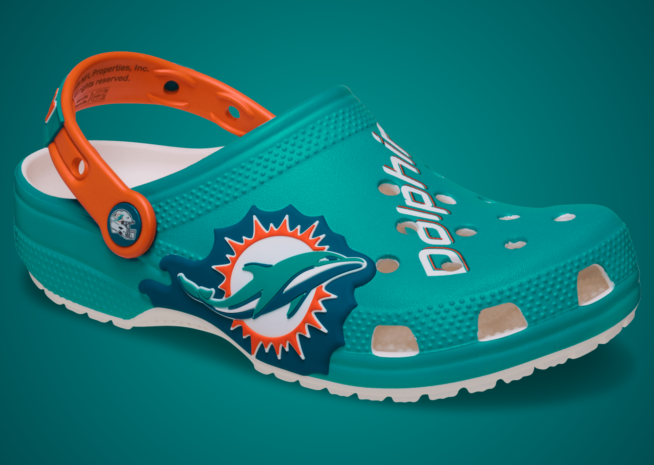 NFL x Crocs Classic Clog Miami Dolphins (GS) - Angle