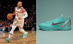 Jalen Brunson's Nike Kobe 6 Protro Statue of Liberty PE Releases Holiday 2025