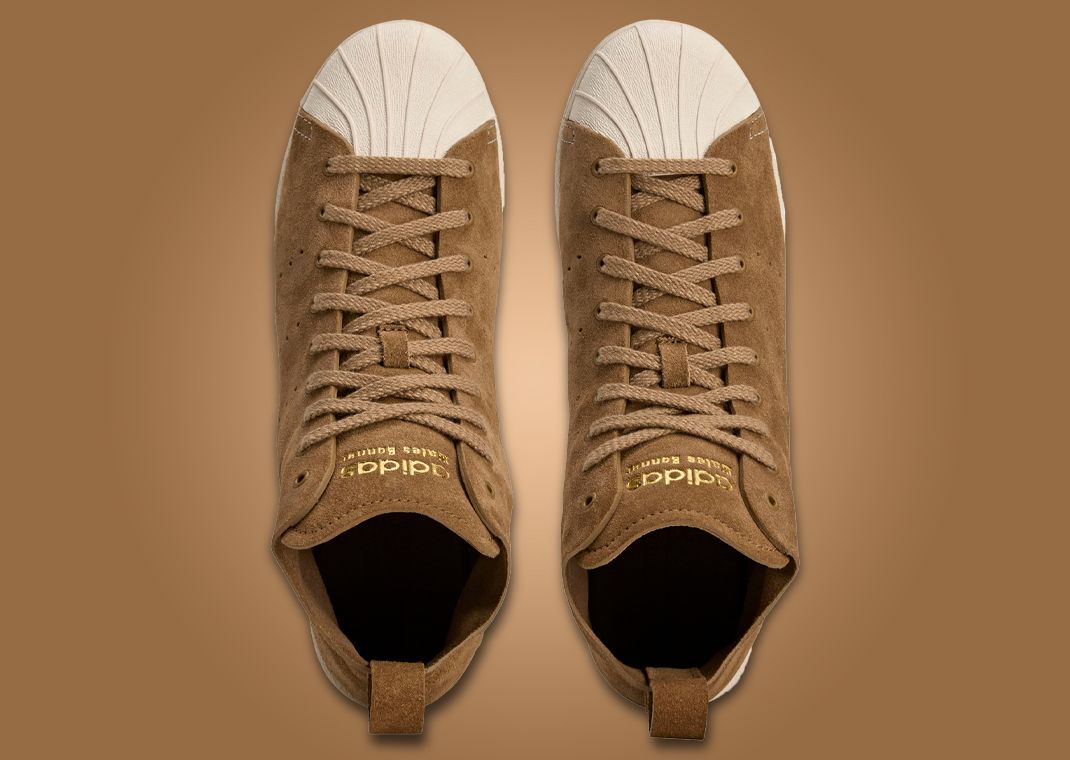 Wales Bonner x adidas Superstar Hi Brown Top