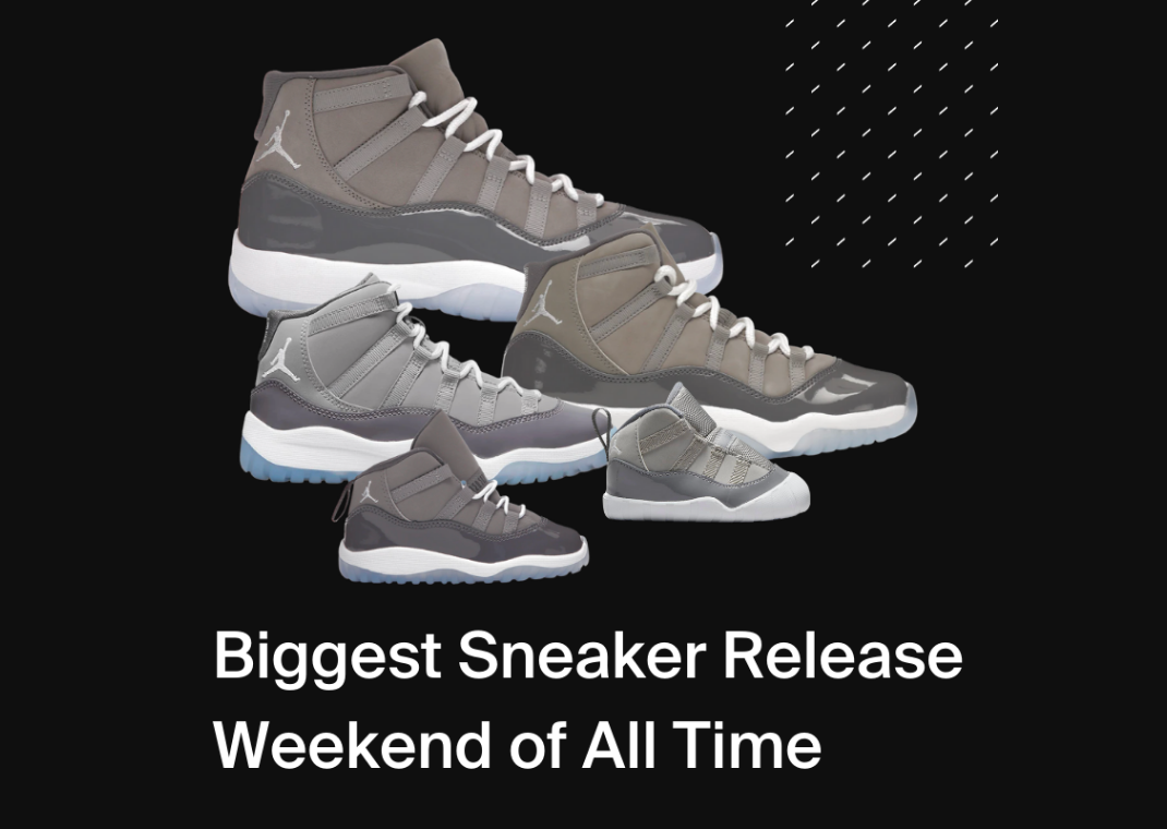 Jordan 11 Cool Grey Top Selling Sneaker of All Time