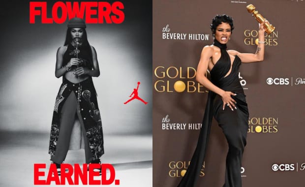 Teyana Taylor Wins Golden Globe Ahead of Her Air Jordan 3 Collab
