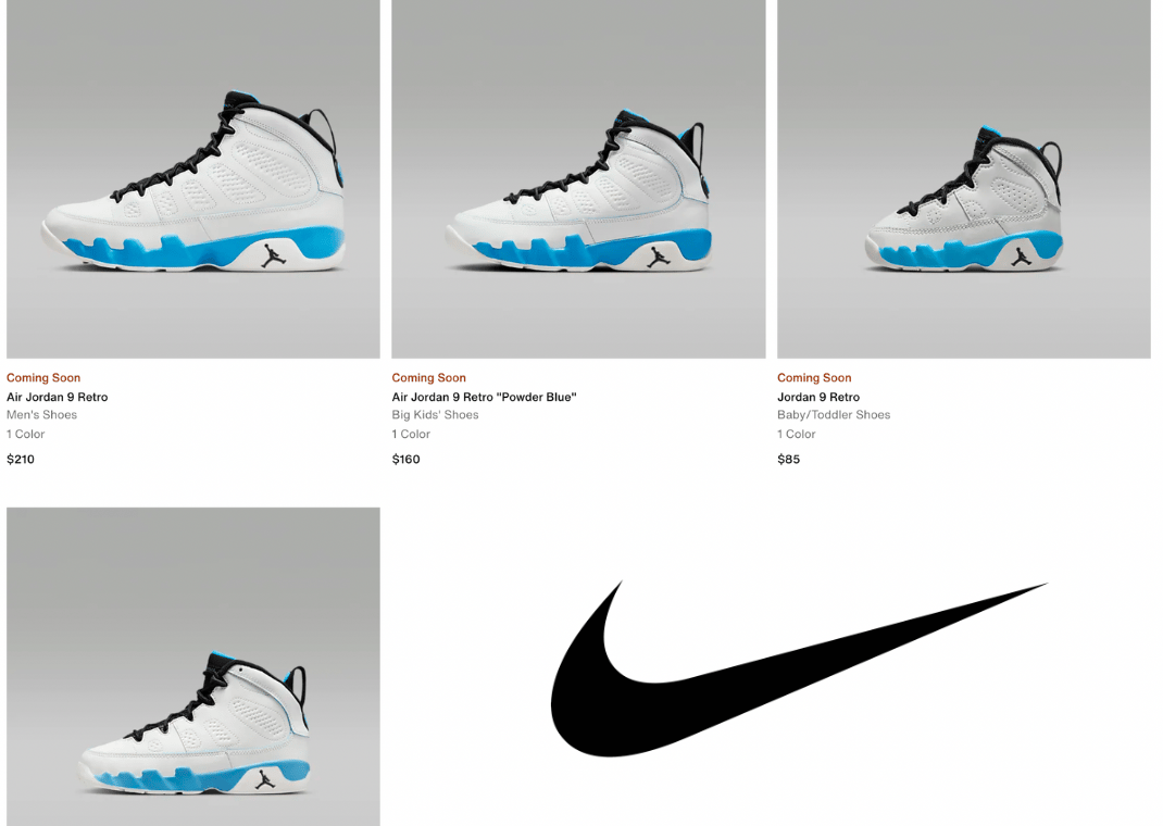 Jordan 9 Powder Blue Sites to Buy