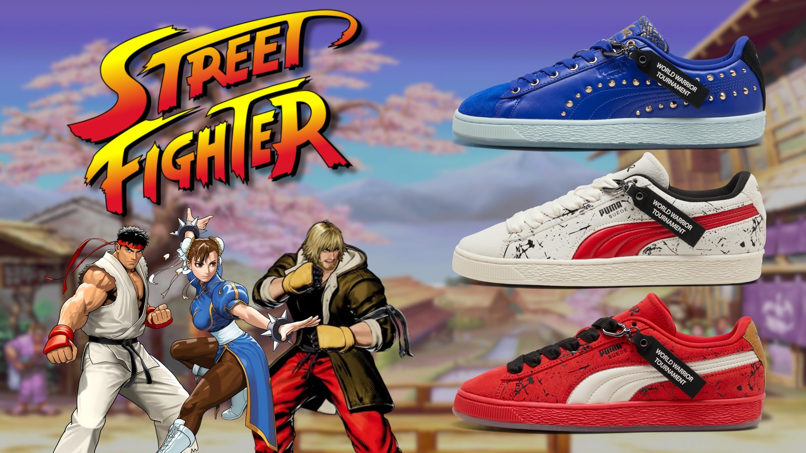 Puma’s Latest Collab Collection Turns Street Fighter Characters into Suedes
