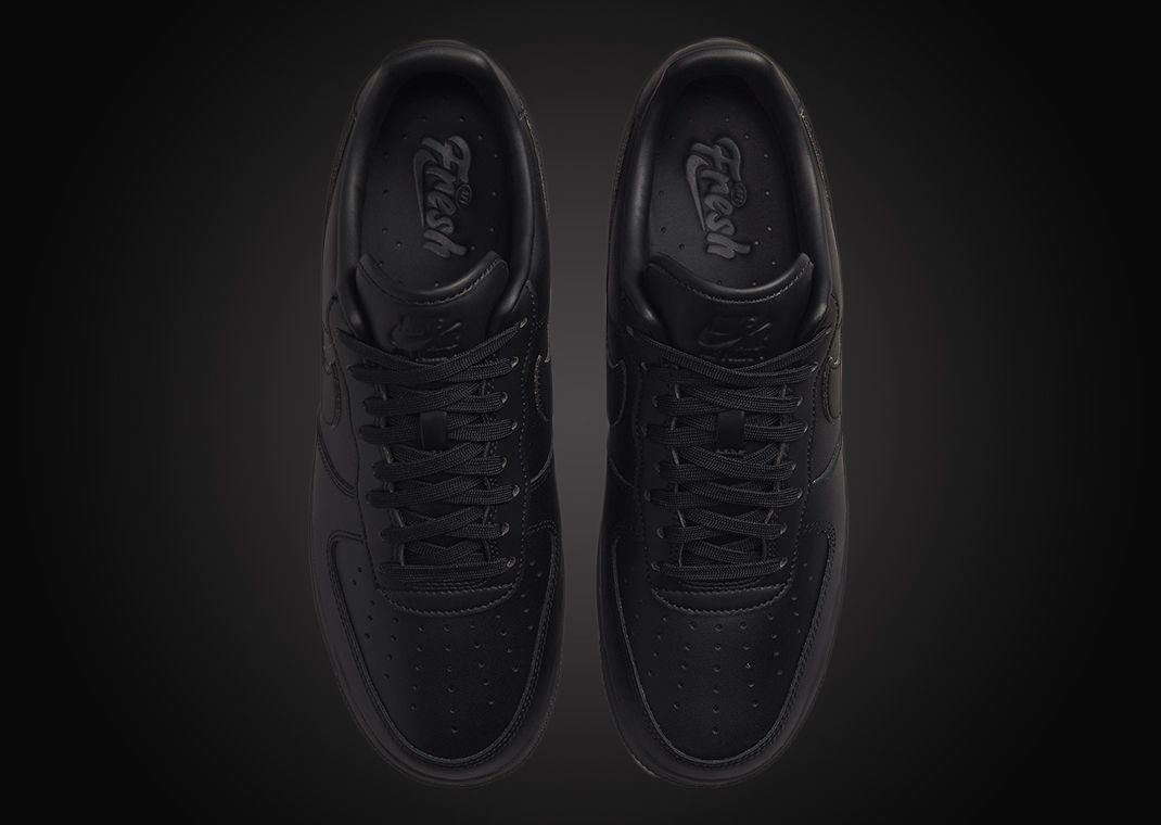 nike air force 1 flyleather triple black
