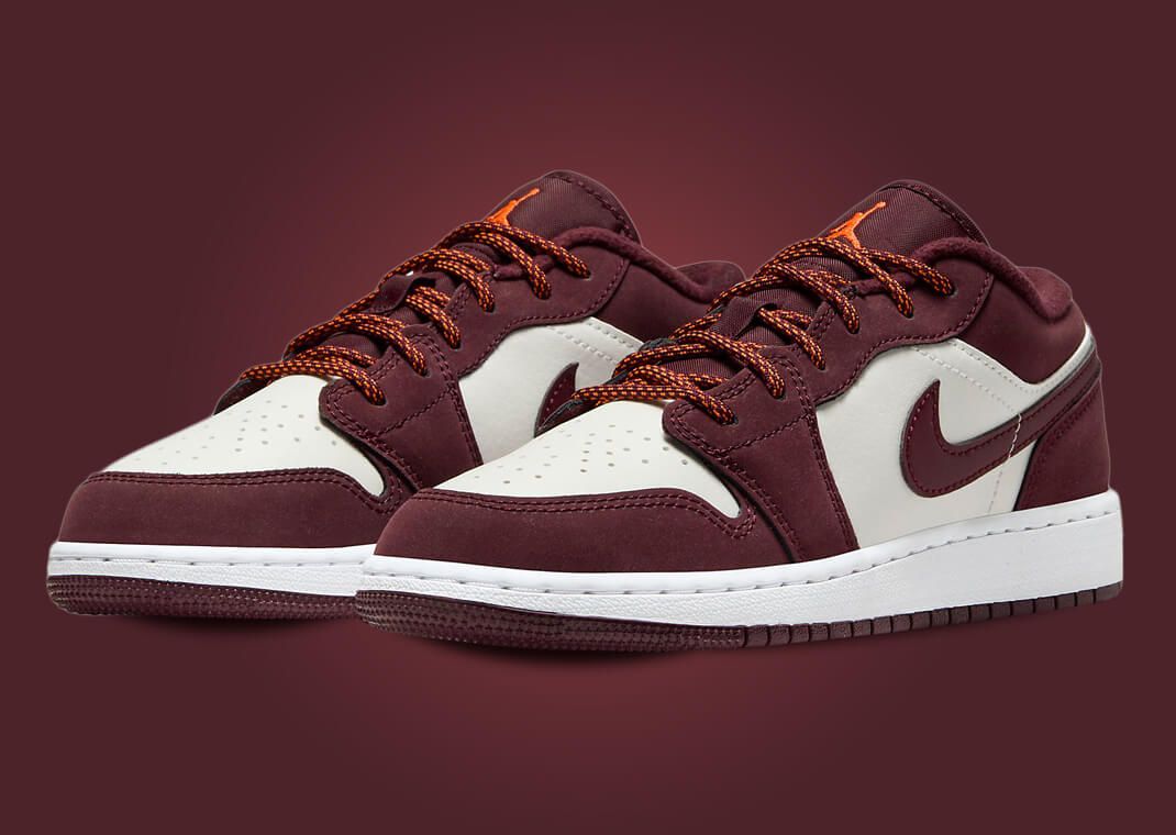 Air Jordan 1 Low Phantom Night Maroon (GS)