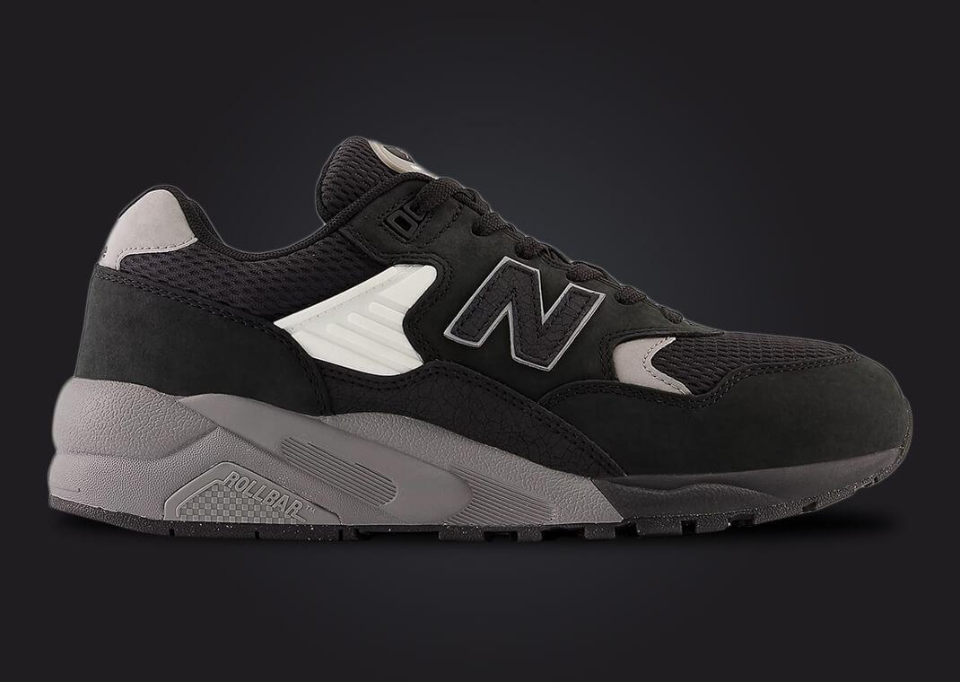 Stealthy Vibes Hit The New Balance 580 Black Grey