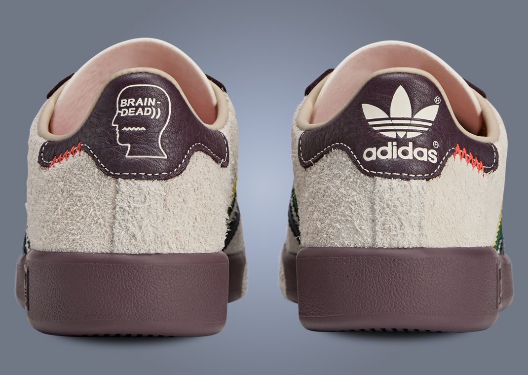 Brain Dead x adidas Forest Hills Cream White Heel