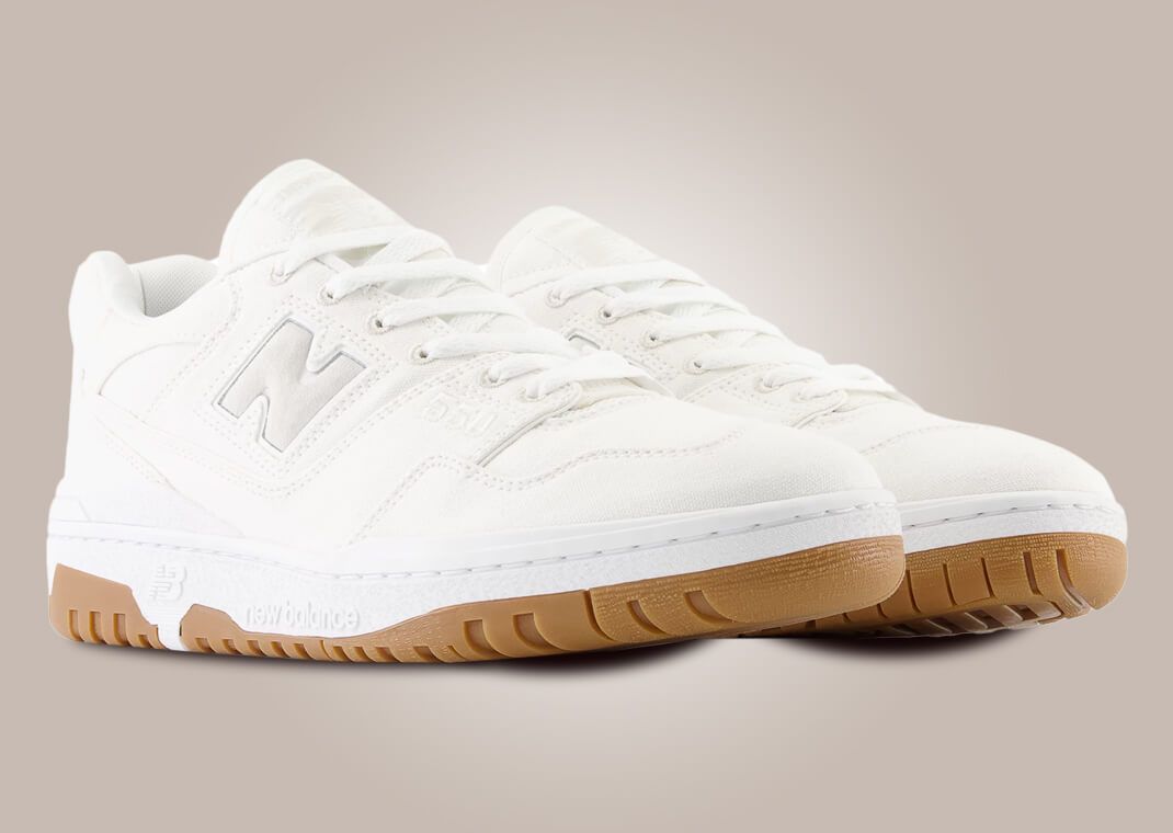 New Balance 550 Canvas White Gum