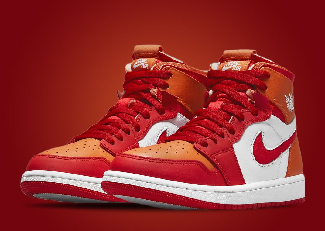 Air Jordan 1 High Zoom CMFT "Fire Red Hot Curry" (W)