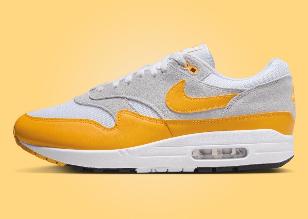Nike Air Max 1 White University Gold Lateral