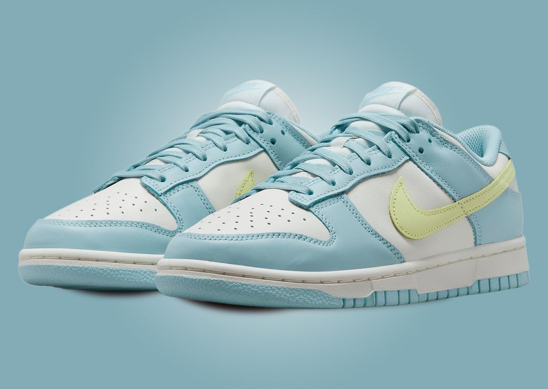 Nike Dunk Low Sail Citron Tint Ocean Bliss (W)