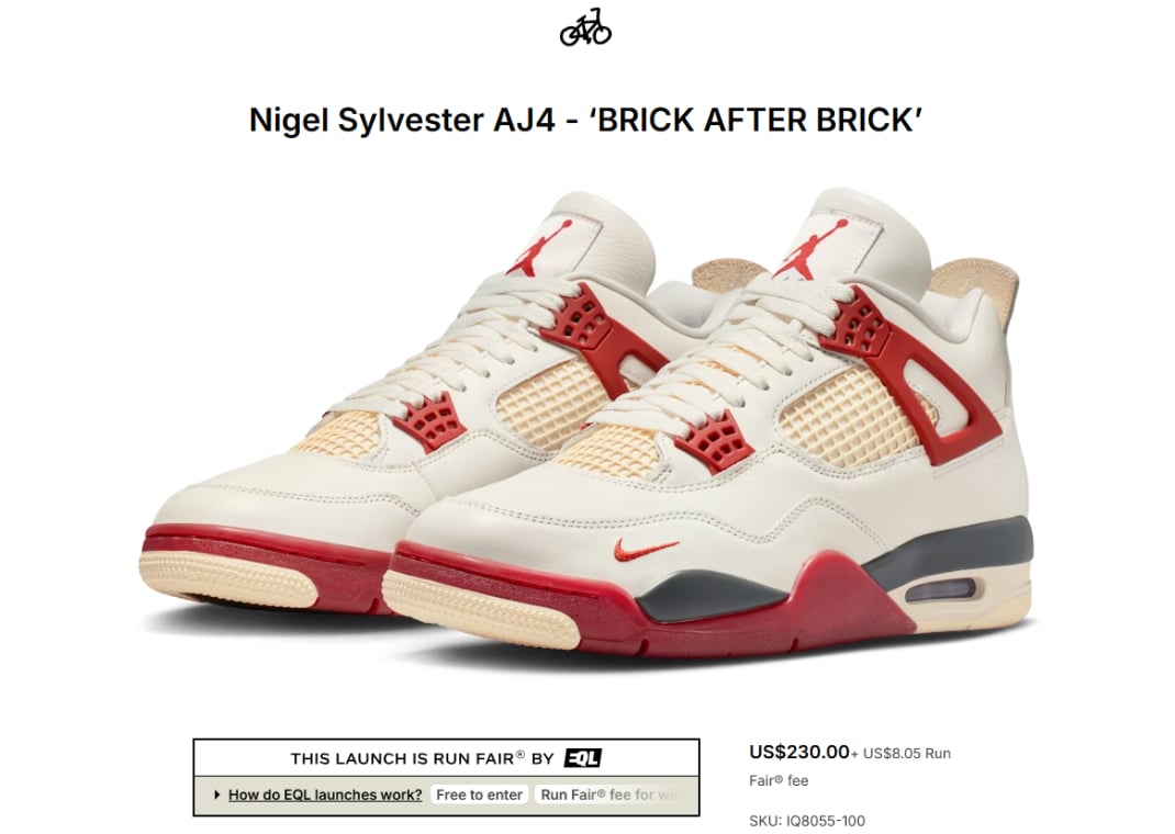 Nigel Sylvester x Air Jordan 4 Retro Brick After Brick