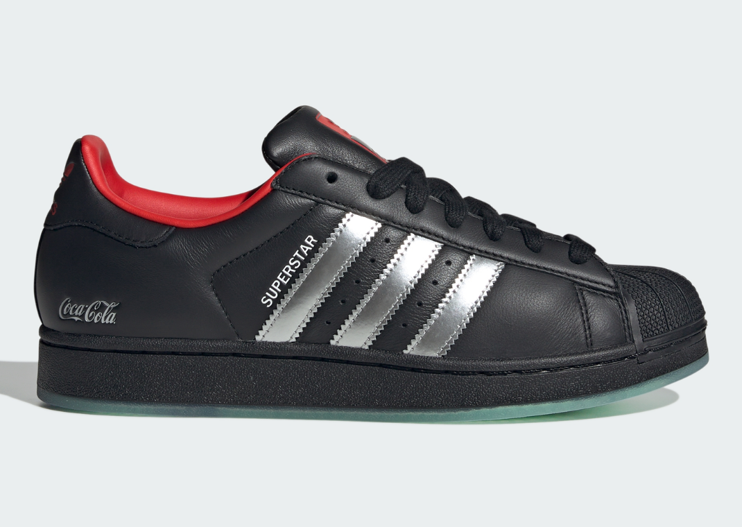 Coca-Cola x adidas Superstar Black Lateral