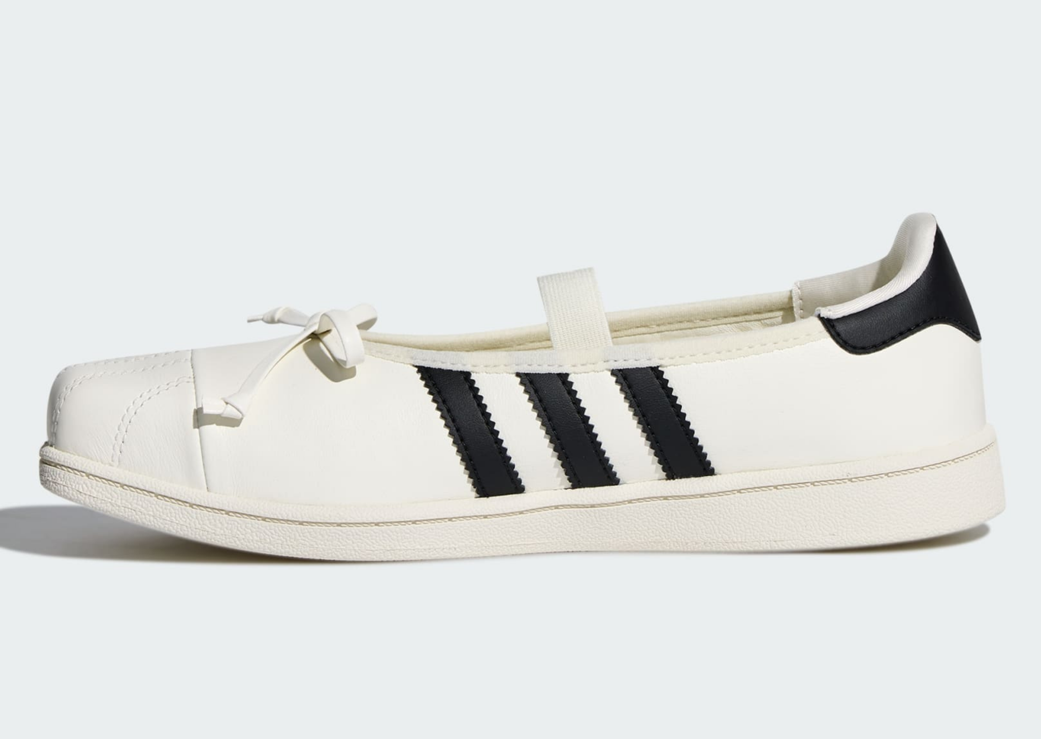 JENNIE x adidas Superstar Square Toe Ballet White Medial
