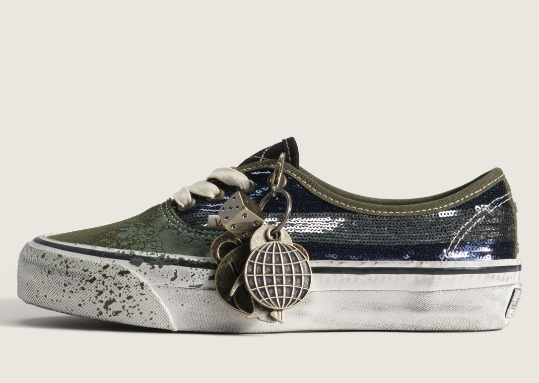 Vans Authentic La Habana Green Blue - Lateral