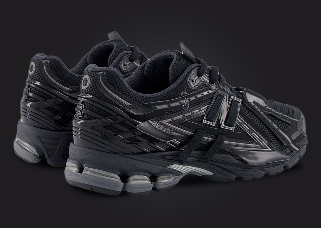 New Balance 1906A Triple Black Heel Angle
