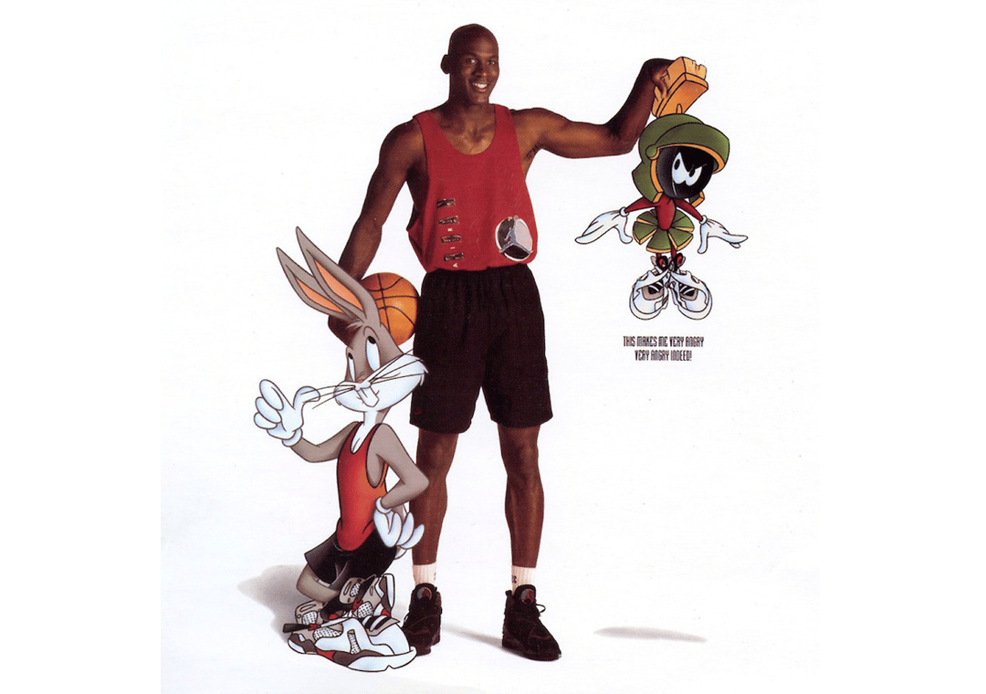 Original Air Jordan 8 Ad (Bugs Bunny, Michael Jordan & Marvin The Martian)