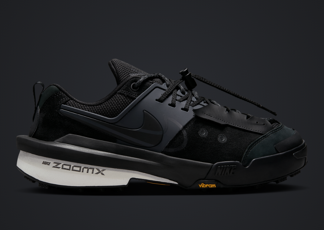 sacai x Nike Zegamadome SP Black Lateral