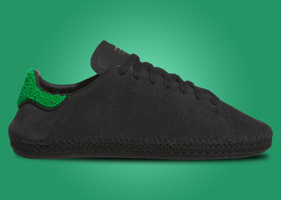 CLOT x adidas Stan Smith Espadrille Black Green Lateral