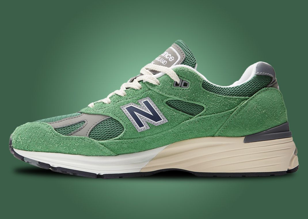 New Balance 991v2 Made in UK Mineral Green Medial