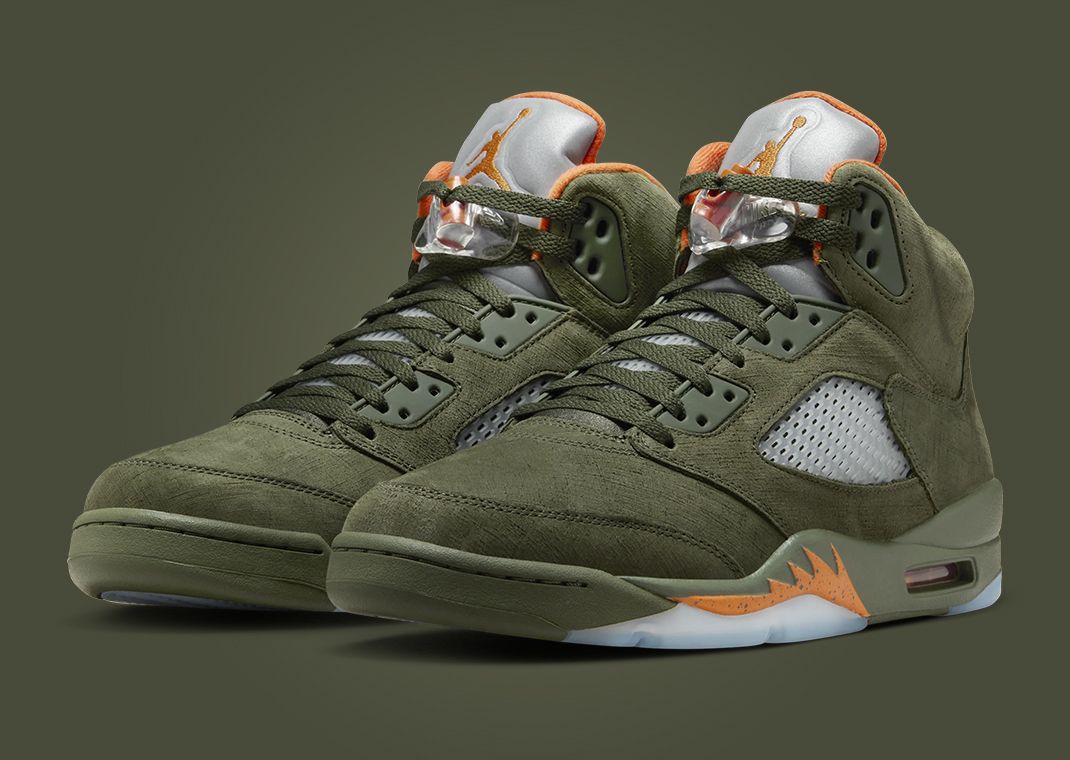 Air Jordan 5 Retro Olive Angle