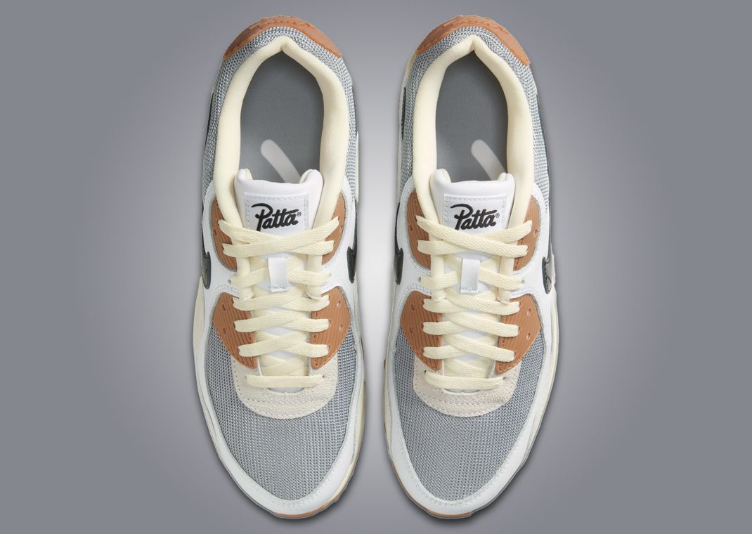Patta x Nike Air Max 90 Waves Particle Grey Coconut Milk Top