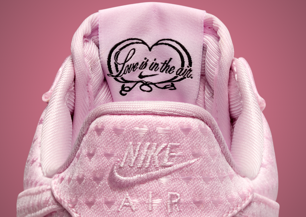 Nike Air Force 1 Low Valentine's Day Pink Foam Tongue Detail